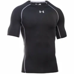 UNDER ARMOUR HEATGEAR ARMOUR ADULT T-SHIRT BLACK