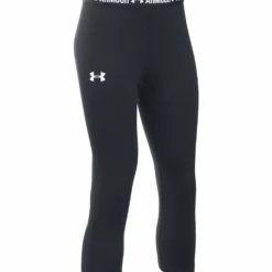UNDER ARMOUR GIRLS CAPRIS BLACK
