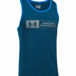 UNDER ARMOUR BAR LOCKUP ADULT TANK TOP NAVY