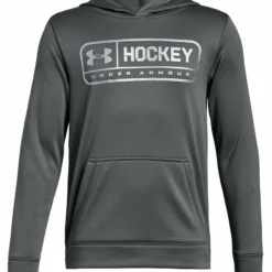 UNDER ARMOUR KIDS UA HOCKEY HOODIE - GREY