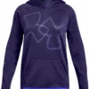UNDER ARMOUR GIRLS AF HOODIE DUAL LOGO - PURPLE