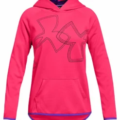UNDER ARMOUR GIRLS AF HOODIE DUAL LOGO - PINK