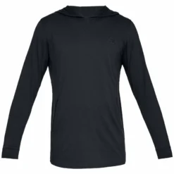 UNDER ARMOUR ADULT RIVAL JERSEY HOODIE - BLACK
