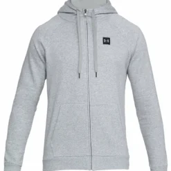 UNDER ARMOUR ADULT RIVAL FLEECE FZ HOODIE - GREY