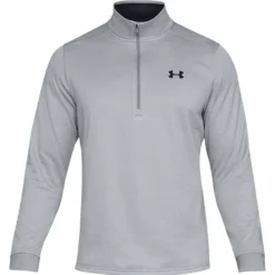UNDER ARMOUR ADULT ARMOUR FLEECE 1/2 ZIP - GREY