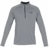 UNDER ARMOUR ADULT TECH HALF ZIP TOP - GREY -HockeyPro Hub 1328495 035