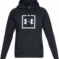 UNDER ARMOUR ADULT RIVAL FLEECE LOGO HOODIE - BLACK