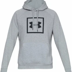 UNDER ARMOUR ADULT RIVAL FLEECE LOGO HOODIE - GREY