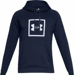 UNDER ARMOUR ADULT RIVAL FLEECE LOGO HOODIE - NAVY