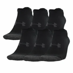 Gildan UNDER ARMOUR MEN'S PERFORM TECH NO SHOW 6 PACK - BLACK