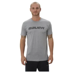 BAUER KIDS CORE CREW GRAPHIC T SHIRT - GREY