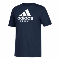ADIDAS ADULT HOCKEY T SHIRT - NAVY