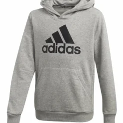 ADIDAS KIDS YB MH BADGE OF SPORT PO HOODIE - GREY