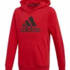 ADIDAS KIDS YB MH BADGE OF SPORT PO HOODIE - RED -HockeyPro Hub ADIDAS KIDS YB MH BADGE OF SPORT PO HOODIE RED FRONT