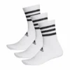 ADIDAS MEN'S 3S CUSHION CREW SOCKS - 3 PACK - WHITE -HockeyPro Hub ADIDAS MEN S 3S CUSHION CREW SOCKS 3 PACK WHITE FRONT DZ9346