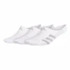 ADIDAS MEN'S 3S NO SHOW SOCKS - 3 PACK - WHITE