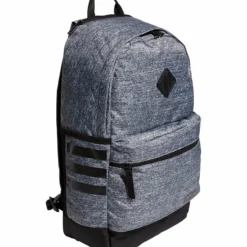 ADIDAS MEN'S CLASSIC 3S BACKPACK - HEATHER GREY -HockeyPro Hub ADIDAS MEN S CLASSIC 3S BACKPACK HEATHER GREY side CL5787
