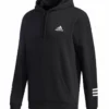 ADIDAS ADULT COZY FLEECE HOODIE - BLACK/WHITE