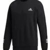 ADIDAS ADULT COZY FLEECE SWEATER - BLACK/WHITE -HockeyPro Hub ADIDAS MEN S COZY FLEECE SWEATER BLACK 1