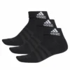 ADIDAS MEN'S CUSH ANKLE SOCKS - 3 PACK BLACK -HockeyPro Hub ADIDAS MEN S CUSH ANKLE SOCKS 3 PACK BLACK DZ9379