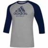 ADIDAS ADULT HOCKEY 3/4 SLEEVE RAGLAN SHIRT - GREY/NAVY 2 ADIDAS ADULT HOCKEY 3/4 SLEEVE RAGLAN SHIRT - GREY/NAVY -HockeyPro Hub ADIDAS MEN S HOCKEY 3 4 SLEEVE RAGLAN SHIRT CL2207
