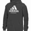 ADIDAS ADULT HOCKEY HOODIE - GREY -HockeyPro Hub ADIDAS MEN S HOCKEY HOODED SWEAT SHIRT CL2200