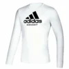 ADIDAS KID'S HOCKEY LONG SLEEVE T SHIRT - WHITE