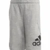 ADIDAS KIDS JB BADGE OF SPORT SHORTS - GREY 1 ADIDAS KIDS JB BADGE OF SPORT SHORTS - GREY -HockeyPro Hub ADIDAS MEN S JB BADGE OF SPORT SHORTS GREY FRONT