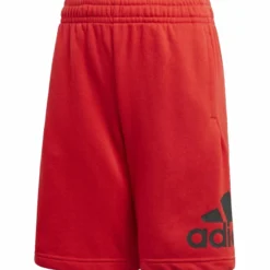 ADIDAS KIDS JB BADGE OF SPORT SHORTS - RED