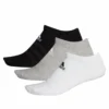 ADIDAS MEN'S LIGHT LOW-CUT SOCKS - 3 PACK WHITE/GREY/BLACK -HockeyPro Hub ADIDAS MEN S LIGHT LOW CUT SOCKS 3 PACK WHITE GREY BLACK DZ9400