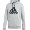 ADIDAS ADULT MUST HAVES BADGE OF SPORT PULLOVER HOODIE - GREY/BLACK -HockeyPro Hub ADIDAS MEN S MUST HAVES BADGE OF SPORT PULLOVER HOODIE GREY BLACK DT9947