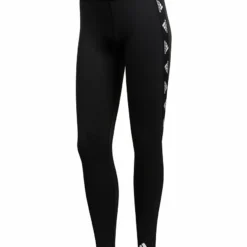 ADIDAS WOMEN'S ALPHASKIN BADGE OF SPORT TIGHTS - BLACK/WHITE