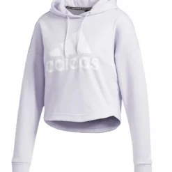 ADIDAS WOMEN'S BADGE OF SPORT HOODIE - PURPLE