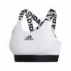 ADIDAS WOMEN'S DRST BANDED BRA - WHITE/BLACK -HockeyPro Hub ADIDAS WOMEN S DRST BANDED BRA WHITE BLACK front FJ6085