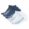 ADIDAS WOMEN'S SUPERLITE LINEAR NO SHOW SOCKS - 6 PACK WHITE/BLUE