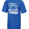 ADIDAS KID'S GOAL T SHIRT - BLUE -HockeyPro Hub Adidas Kids Goal T Shirt Blue