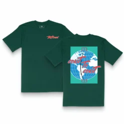 BARDOWN STREETWEAR COLLECTION COAST TO COAST ADULT GREEN T SHIRT