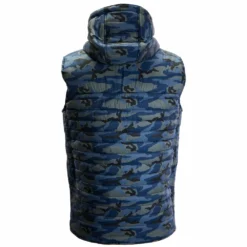 BAUER ADULT CAMO HOODED PUFFER VEST JACKET -HockeyPro Hub BAUER MEN S CAMO HOODED PUFFER VEST JACKET BACK
