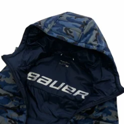 BAUER ADULT CAMO HOODED PUFFER VEST JACKET -HockeyPro Hub BAUER MEN S CAMO HOODED PUFFER VEST JACKET INSIDE