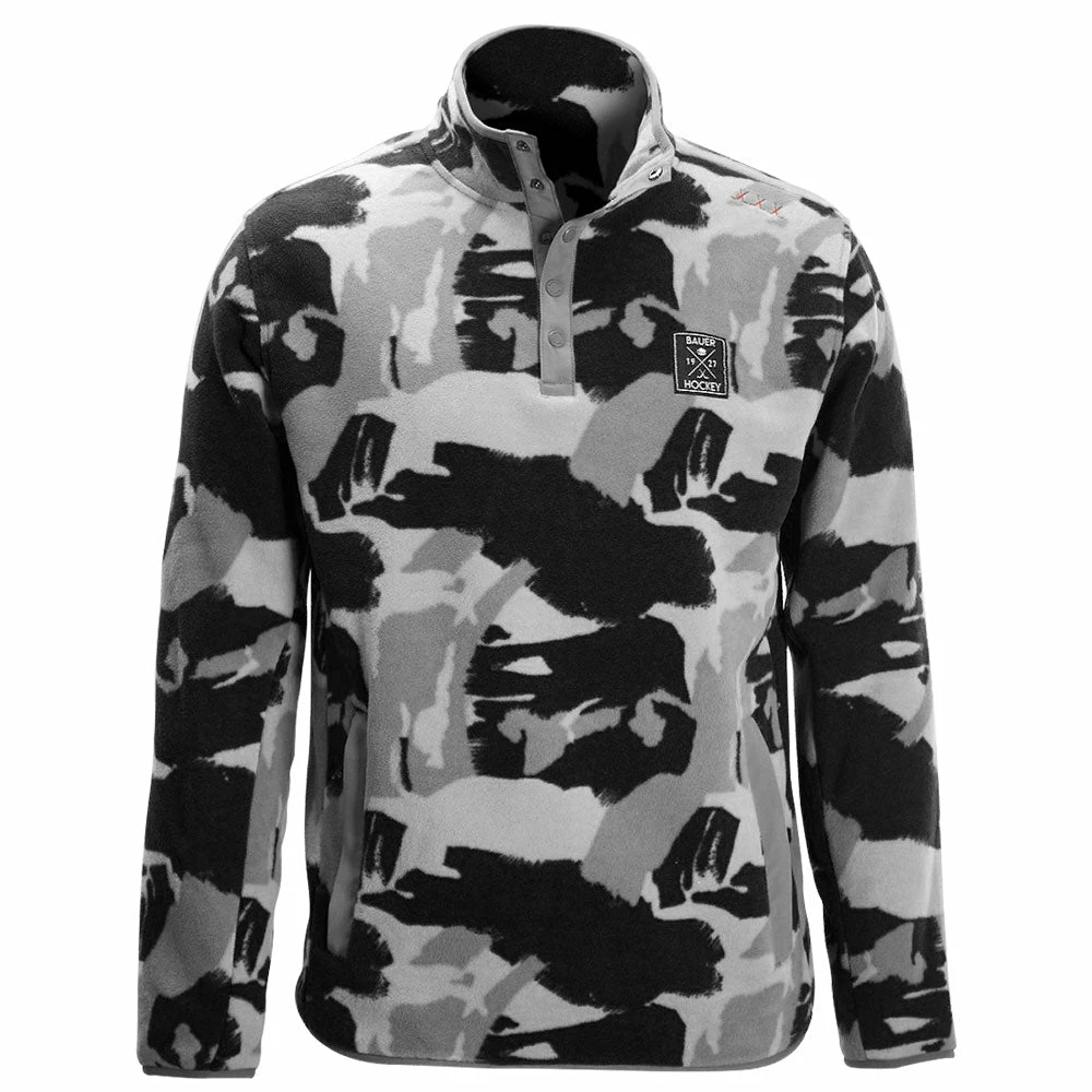 BAUER ADULT CAMO MICROFLEECE PULLOVER HOODIE 3 BAUER ADULT CAMO MICROFLEECE PULLOVER HOODIE