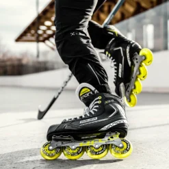 BAUER VAPOR X3.5 SENIOR INLINE ROLLER SKATES -HockeyPro Hub BAUER VAPOR X3.5 INLINE ROLLER SKATES LIFESTYLE 2