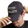 BAUER X SPITTIN CHICLETS NEW ERA 9FORTY NAVY TWILL SNAPBACK ADJUSTABLE HAT -HockeyPro Hub BAUER X SPITTIN CHICLETS NEW ERA 9FORTY NAVY TWILL HAT FRONT LEFT