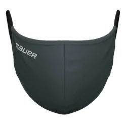 BAUER REVERSIBLE NON-MEDICAL FABRIC FACE MASK - CHARCOAL -HockeyPro Hub Bauer Non Medical Fabric Face Mask Charcoal Front