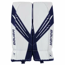 BAUER VAPOR 3X SENIOR GOALIE PADS -HockeyPro Hub Bauer Vapor 3X Goalie Pads White Navy