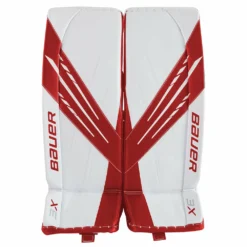 BAUER VAPOR 3X SENIOR GOALIE PADS -HockeyPro Hub Bauer Vapor 3X Goalie Pads White Red