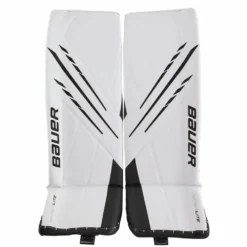BAUER VAPOR HYPERLITE SENIOR GOALIE PADS -HockeyPro Hub Bauer Vapor Hyperlite Goalie Pads Black White