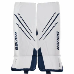 BAUER VAPOR HYPERLITE SENIOR GOALIE PADS -HockeyPro Hub Bauer Vapor Hyperlite Goalie Pads Navy White