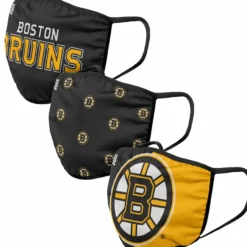 FOCO BOSTON BRUINS ADULT NON-MEDICAL FACE MASKS - 3 PACK