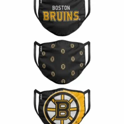FOCO BOSTON BRUINS KIDS NON-MEDICAL FACE MASKS - 3 PACK