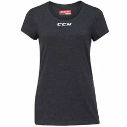 CCM WOMEN'S CREW NECK T SHIRT - BLACK